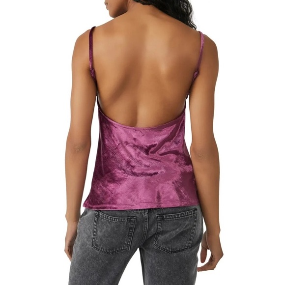 NWT Free People NWT All Night
Velvet Tunic Sleeveless Camisole
Top Fig Jam - Picture 2 of 4
